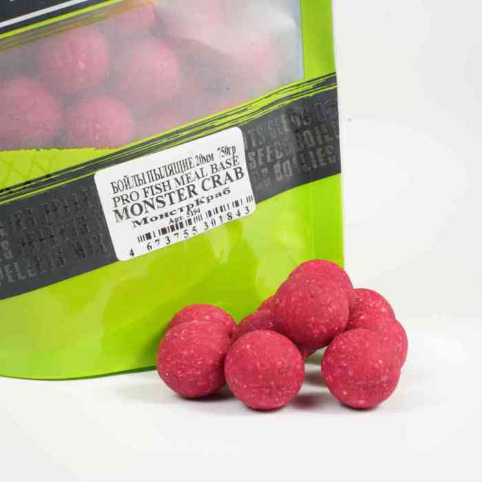 Бойлы пылящие монстер краб PRO FISH MEAL   д15 мм