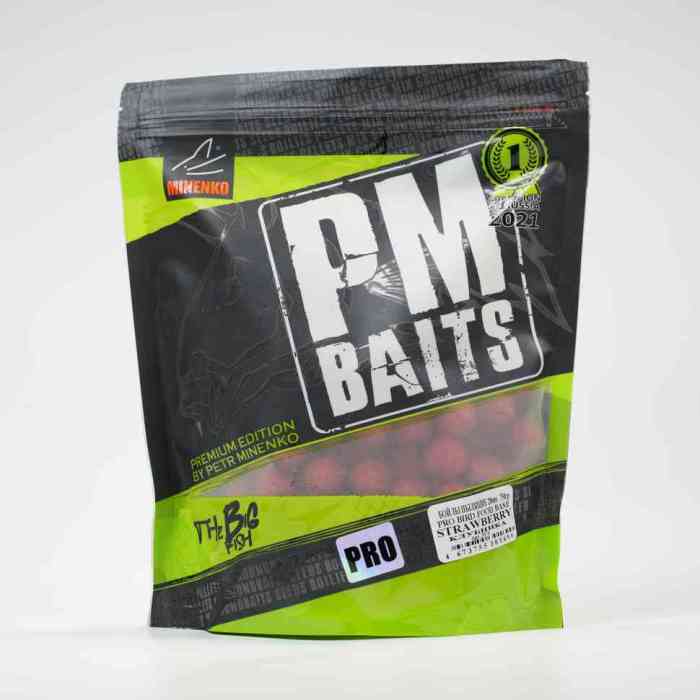 Бойлы пылящие клубника PRO BIRD FOOD   д18 мм