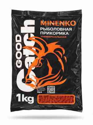 Гранулированная прикормка MINENKO Good Catch (1 кг) Клубника 5мм