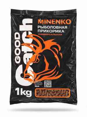 Гранулированная прикормка MINENKO Good Catch (1 кг) Конопля 5мм