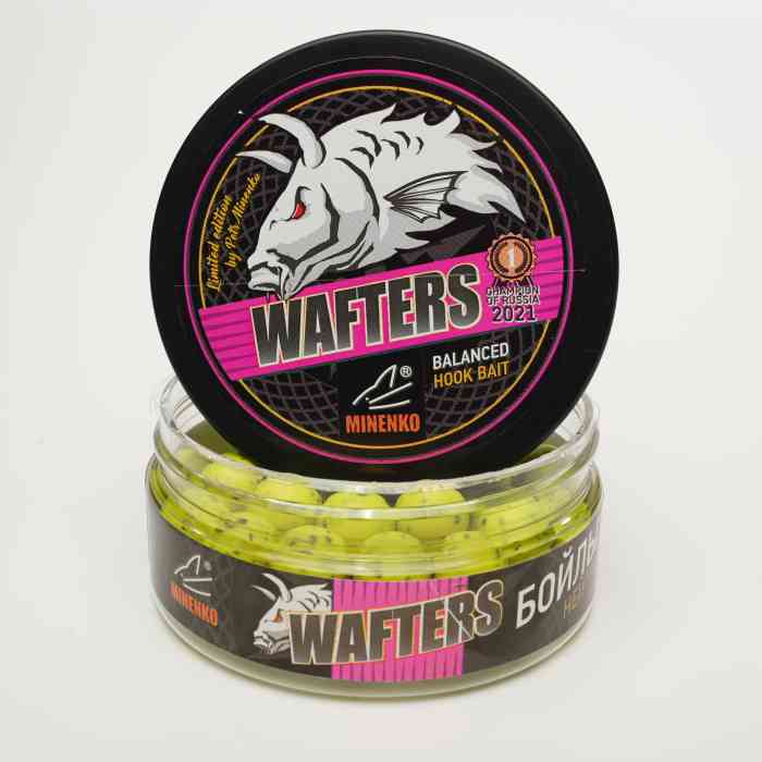 Бойлы нейтральной плавучести WAFTERS PRO FLUO PINEAPPLE (АНАНАС ) 14ММ