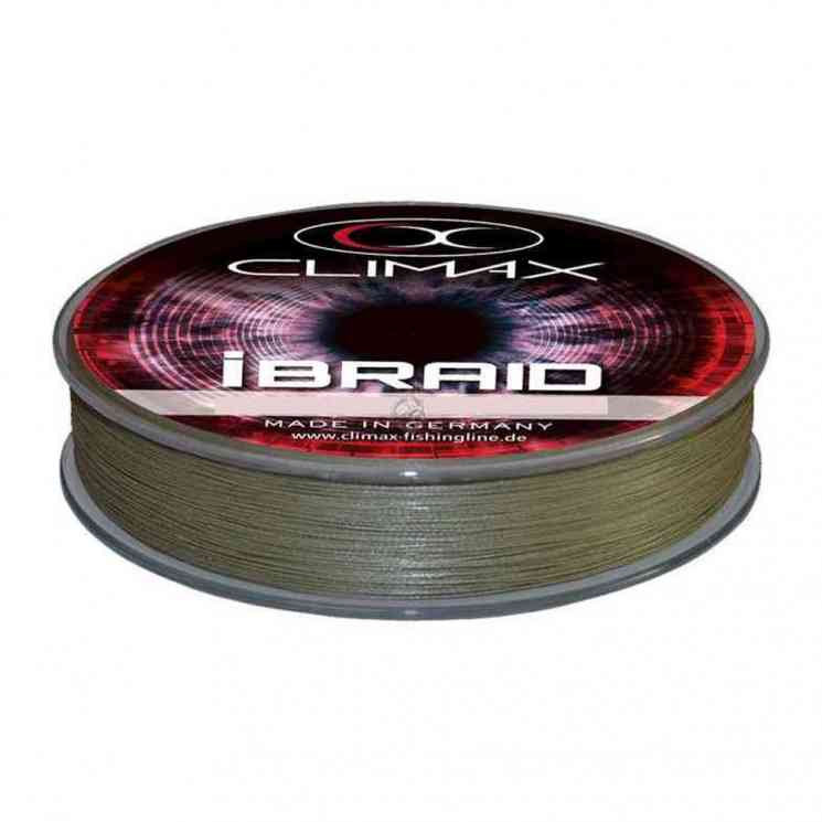 Купить Шнур Climax iBraid 8 Olive (0.14), 135м, 11.3 кг