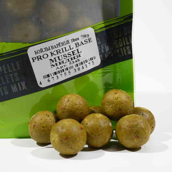 Бойлы варёные мидия PRO KRILL д18 мм