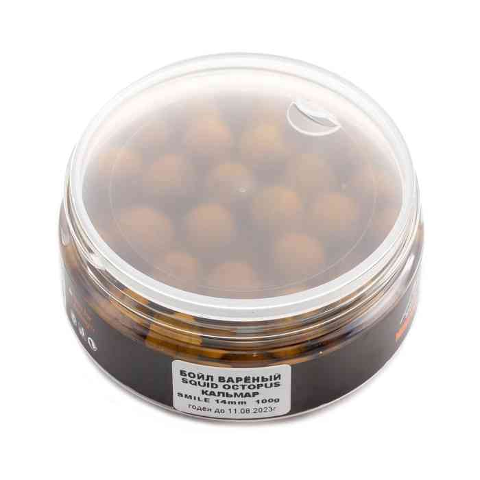 Насадочные бойлы MINENKO SQUID & OCTOPUS (SMILE) 14мм (варёные)