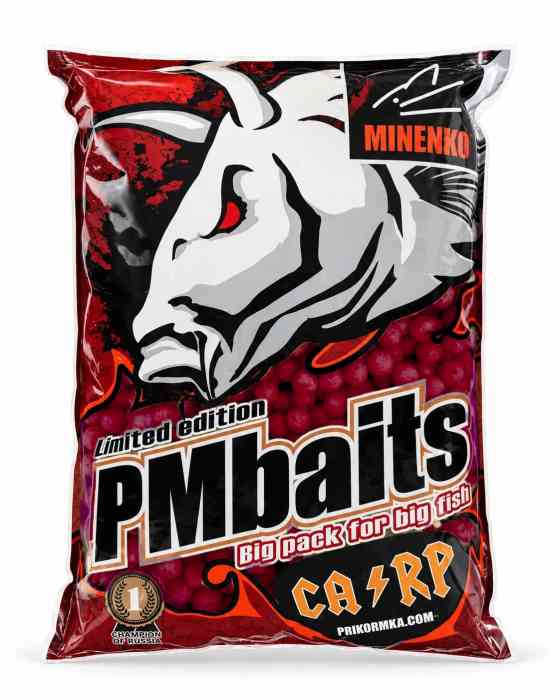 Бойлы варёные MINENKO КИСЛАЯ ВИШНЯ 14мм (3кг)