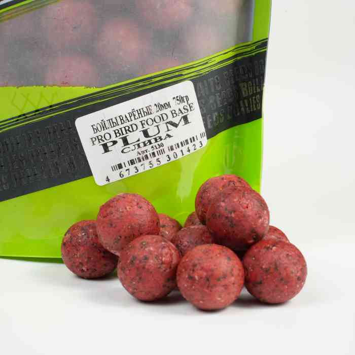 Бойлы варёные MINENKO (Слива) PRO BIRD FOOD PLUM 20мм (Zip-lock)